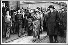 Adolf Hitler visiting a factory in Rhineland-Westfalia 1934 - 1939