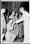 Lieut. Paul E. Vincent and other members of the Canadian Army with Pope Pius XII 20 Dec. 1944