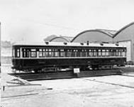 Toronto Transit Commission Car # 2594 on transfer table, ready for delivery to Toronto - built by the Canadian Brill Company Limited 1922