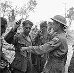 A company sergeant-major of the Royal 22e Régiment searching German prisoners-of-war, Italy, 1944 1944