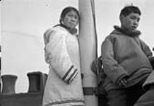 Inuit children aboard the Eastern Arctic Patrol vessel C.G.S. C.D. Howe Oct. 1951