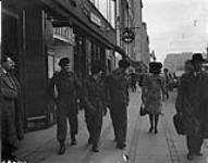 Canadian soldiers shopping for Christmas presents, Copenhagen, Denmark, 23 November 1945 November 23, 1945