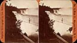 Henry Bellini crossing Niagara Rapids 1873.