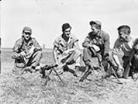 Forcemen of the First Special Service Force in the Anzio beachhead, Italy, 20 April 1944 April 20, 1944