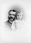 Man, identified only as Charlie, with his niece, identified only as Ella ca. 1891
