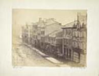 King St. E. (south side between Yonge and Church Streets, looking east) 1856