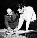 Louis Applebaum (right) 1945