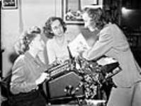 Ex-servicewomen taking a retraining course at Burroughs Adding Machine School Apr. 1945