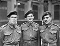 Non-commissioned officers of the 1st Canadian Parachute Battalion, each of whom was decorated with the Military Medal during an investiture at Buckingham Palace, London, England, 31 October 1944 October 31, 1944