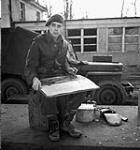 Lieutenant D. Alex Colville, War Artist, 3rd Canadian Infantry Division, Keppeln(?), Germany, 4 March 1945 March 4, 1945.