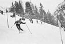 Nancy Green during her run at the Winter Olympic Games in Innsbruck 1964