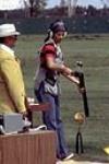 Susan Natrass participant à une compétition de tir aux Jeux Olympiques de Montréal 1976
