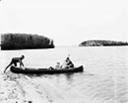 Canoeing - King Island from Sunset Bay - Prince Albert National Park June 1928