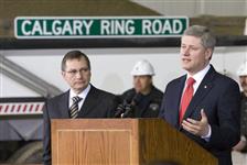 [Prime Minister Stephen Harper announces a major extension to Calgary's Ring Road with Alberta Premier Ed Stelmach in Calgary, Alberta] 22 May 2009