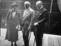 Québec, QC. July 1934, Miss S. Macdonald, P.M. Macdonald and Prime Minister R.B. Bennett July, 1934