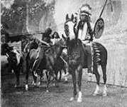 "From Buffalo Bill's Show" - Indians on horseback n.d.