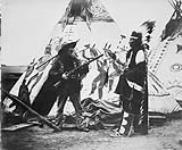 "From Buffalo Bill's Show" - White man, Indian and Teepees n.d.