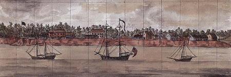 Charlotte Town sur l'île St Johns 1778