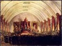 Sir Charles Metcalfe Opening Parliament in Montreal [graphic material] 1845.