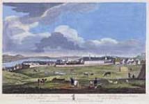 Vue de l'orphelinat ou Urseline [sic] Couvent, prise en provenance des forts [Québec] [Vue de l'orphelinat ou du couvent des Ursulines, prise en provenance des forts] 1 September 1761.