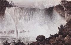 Les chutes du Niagara vues de la rive canadienne 3 April 1825