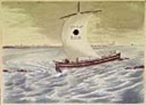 Boats Descending the Lachine Rapids May 24, 1843