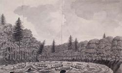 Passage of Amherst's Army down the Rapids of the St. Lawrence toward Montreal / Armée d'Amherst Franchissant les rapides du Saint-Laurent en direction de Montréal 1760