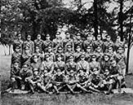Personnel of the 1st (Montreal) Medium Battery, R.C.A., Petawawa, Ont., 1930. S.S. Shulemson is sixth from left in third row 1930
