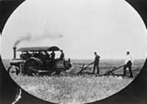 Breaking prairie sod with a Communal steam tractor 1912