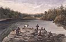 Transport près des chutes Grey, Rivière Saint-Maurice 1842