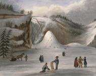 S'approchant du cône de glace, Montmorency 1842
