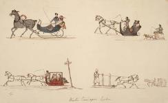 Winter Carriages, Quebec 1842