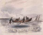Winter-crossing the St. Lawrence ca. 1838-1842