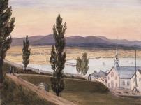 Esplanade, ville de Québec 1840