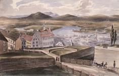 Saint-Roch Faubourg et la rivière Saint Charles vue de la porte de Saint-Jean 1839