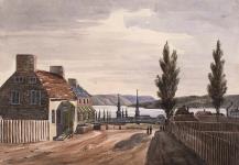 Vue de Québec de l'extérieur de la porte de Saint-Louis 1839
