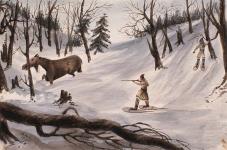 Moose Deer Hunting 1842