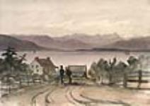 St. Paul's Bay and Ile aux Coudres from the South Shore of the St. Lawrence ca. 1836-1842