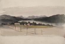 Vue du lac Charles, 1840