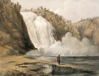 Les chutes de Montmorency, 1840