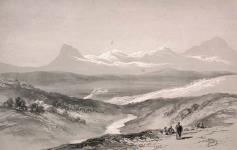 Distant View of the Rocky Mountains ca. 1848