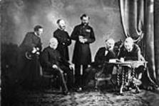 Meeting of Defence Commissioners: J. Bythesea, Captain Royal Navy, Lynedoch Gardiner, Lt.-Col. R.A., E.R. Wetherall, Chief of Staff, Hamilton H. Kilealy, J.W. Gordon, Chief of Staff, Col. W. Crossman, Capt. R.E 1862
