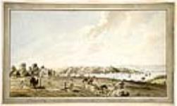 Vue de la Citadelle et des fortifications du cap Diamant à Québec ca. 1785