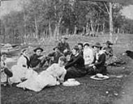 Hair Pin Camp on Mississippi Lake, Lake Park ca. 1885.