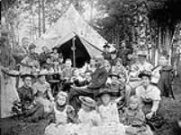 Company party at James Cavers Tent, Lake Park 1894