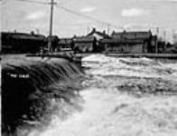 The dam at Carleton Place from south side close to the falls Mar. 23, 1902