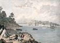Vue de Québec à partir de la pointe Lévis 1832
