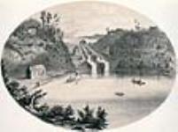 Les écluses à l'entrée du canal Rideau, Ottawa, Canada 1855