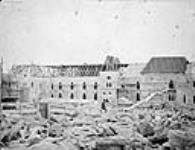 Construction of the Parliament Buildings - Western Block ca. 1868