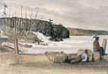 Glissoire sur la rivière des Outaouais, rapides des Chats 1840